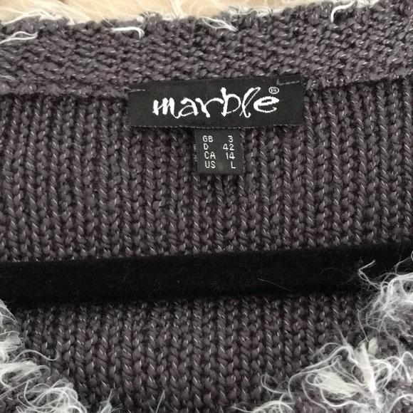 Marble sweater two toned grey - Picture 6 of 11